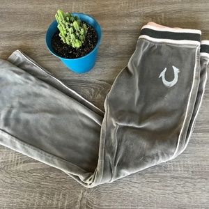 True Religion Velvet Classic Logo Sweatpants